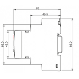 Multifunction Electronic Timer 1CMDTO Dimensions