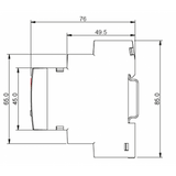 Voltage Sensing Relay MG21DH Dimensions