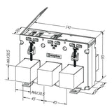 M3N1-45 Three Phase Current Transformer Dimensions