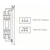 sdm120ct modbus mid Wiring