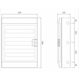 ABB Mistral 54 Module Din Rail Meter Enclosure Diagram