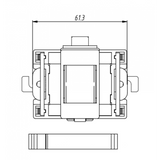 MSC2 Miniature Split Core Current Transformer Dimensions