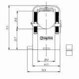 MSC3 Miniature Split Core Current Transformer Dimensions
