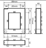 SC1 Split Core Current Transformer Dimensions