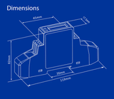 SDM120 dimension diagram