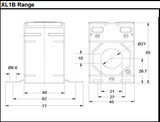 XL1B Single Phase CT Dimensions