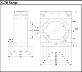 XL7B Single Phase CT Dimensions