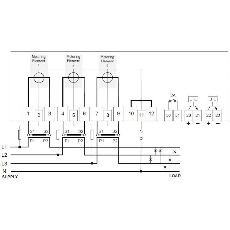 EMP1.CX Three Phase Current Transformer Meter with MeterOnline