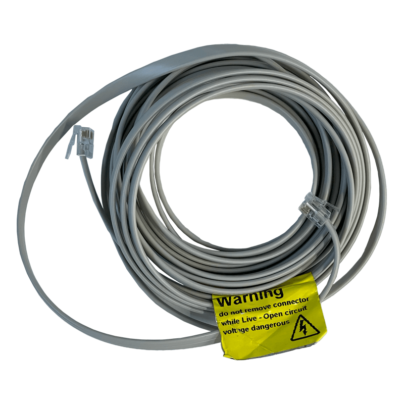  RJ12 Cable 5M straight Single Phase Grey