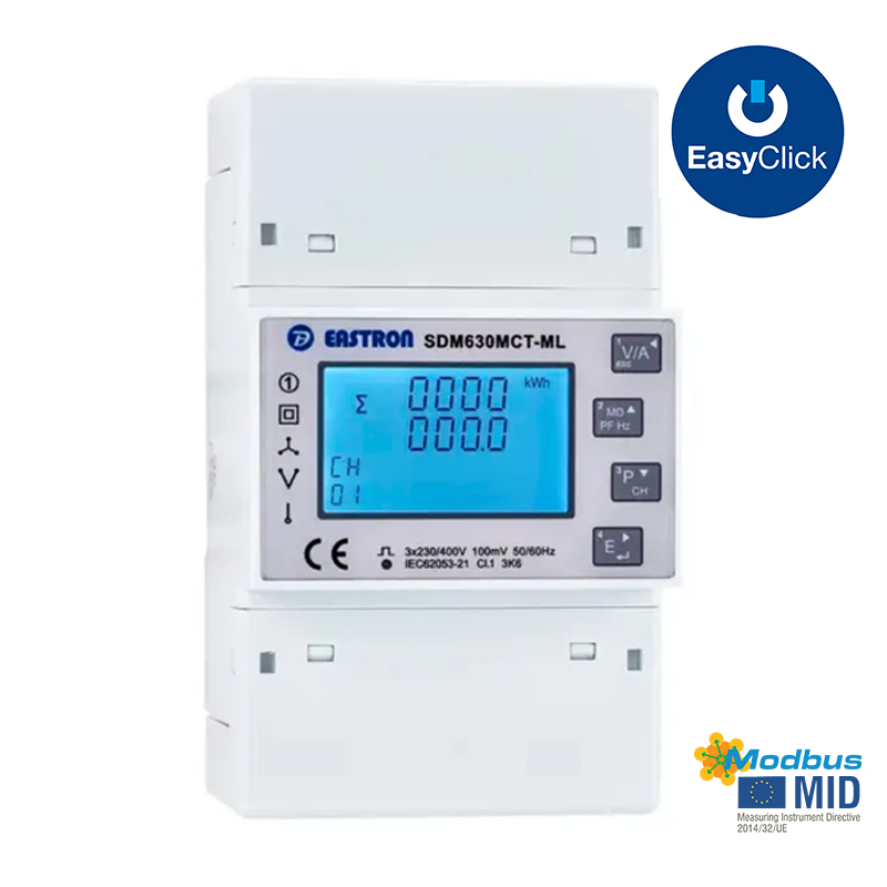 SDM630MCT-2L with Modbus and MID approval