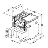 M3N1-25 Three Phase Current Transformer Dimensions