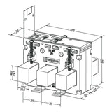 M3N1-35 Three Phase Current Transformer Dimensions
