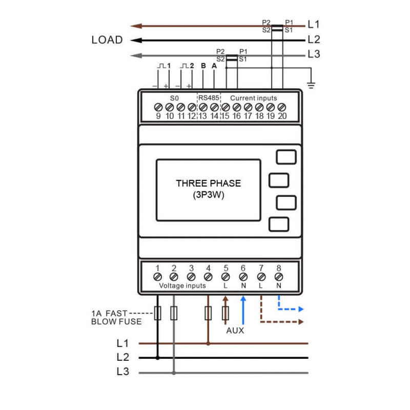 SDM630MCT-MOD-MID Wiring 2