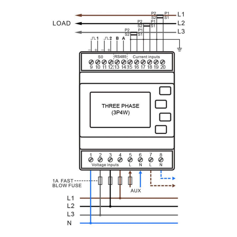 SDM630MCT-MOD-MID Wiring 3