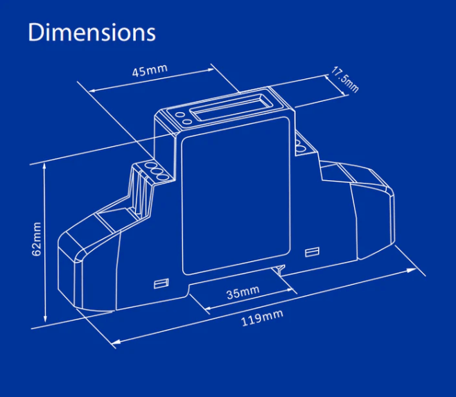 Bundle: SDM120CT-PULSE & CT132 Solid Core Current Transformer