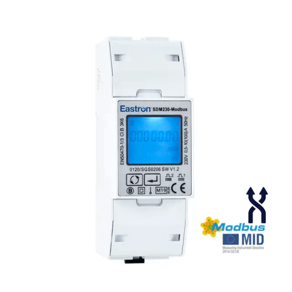 SDM230 with modbus and mid approval and 2t
