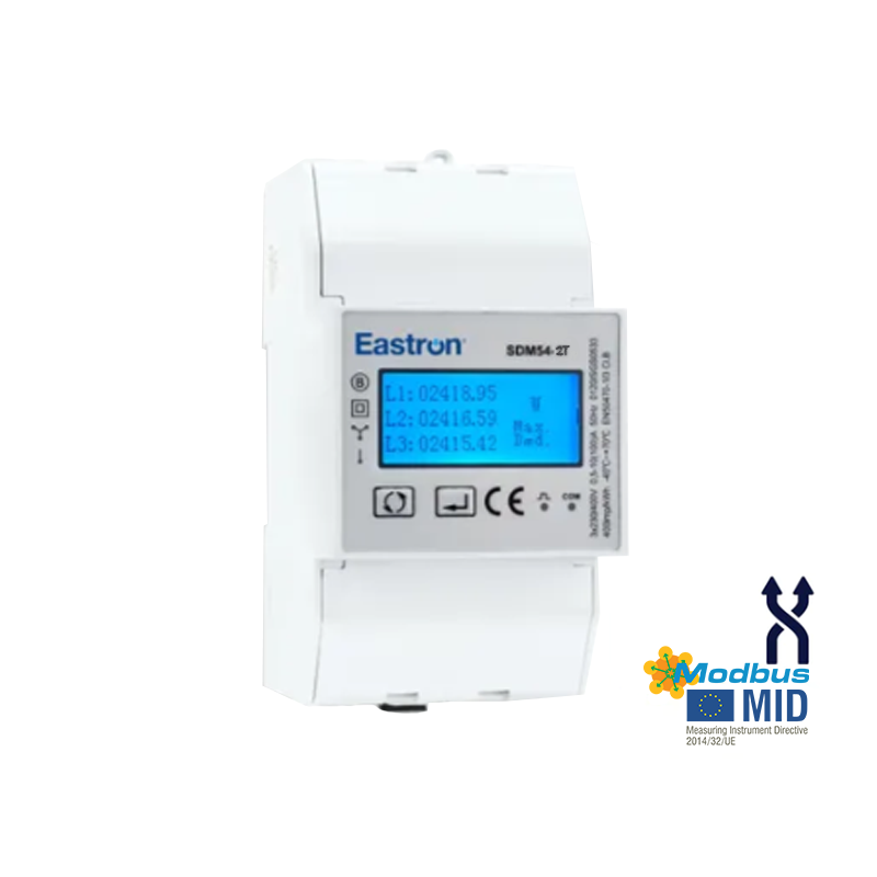SDM54-2T with modbus and mid approval 