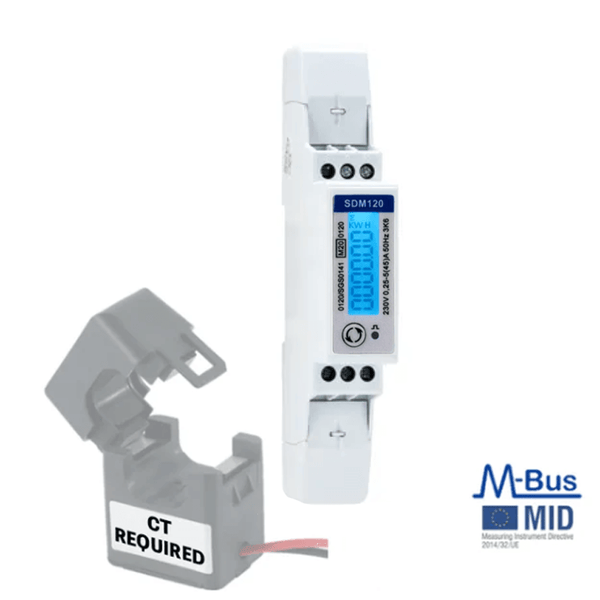 sdm120ct mbus mid where ct is requires to operate 