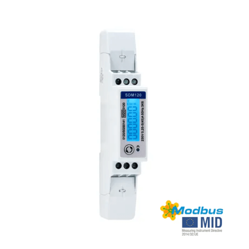SDM120 with modbus and mid approval 