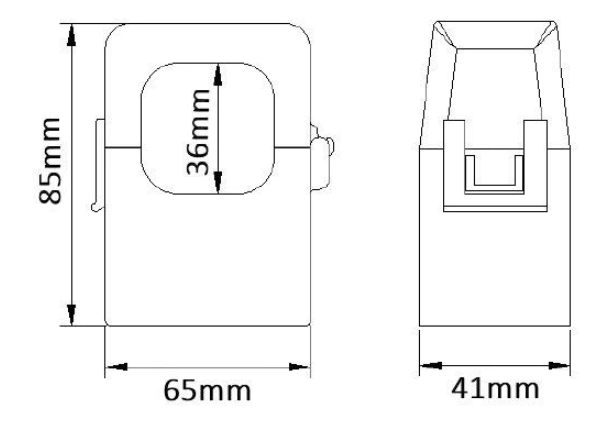 T36 Split Core Current Transformer Dimensions